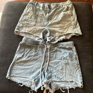 Aerie Jean shorts with stretchy waistband size XL